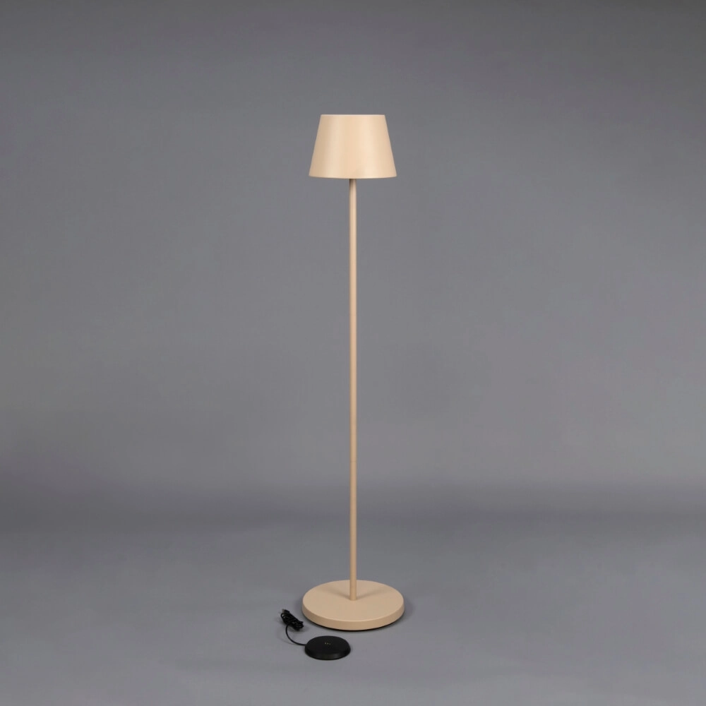 Rechargeable floor lamp Pomezia Medium sand brown KonstSmide 7318307841336