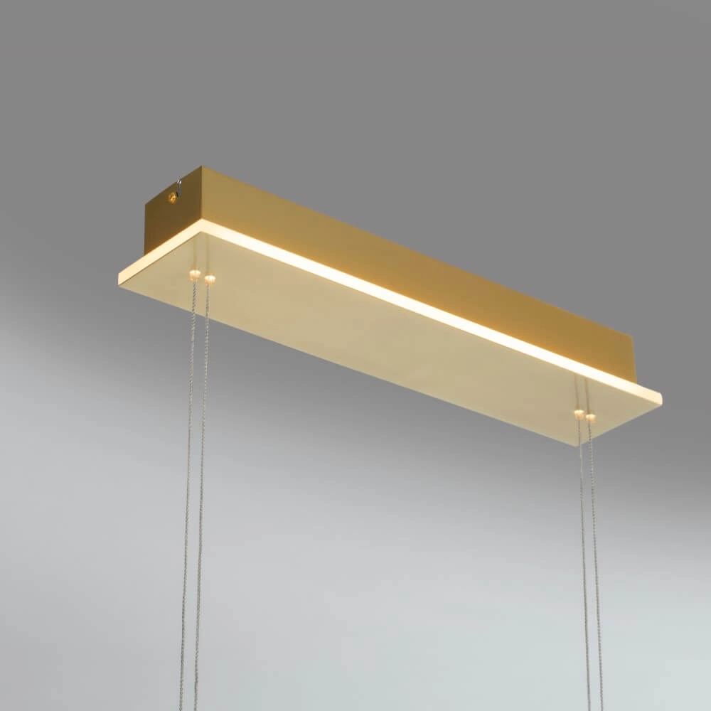 4-light pendant lamp Q-Etienne brass straight Paul Neuhaus 4012248350478