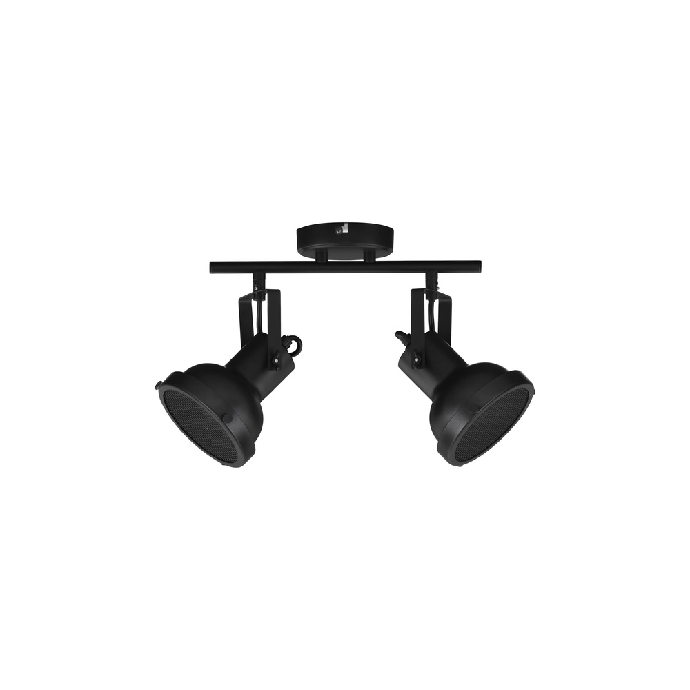 Ceiling lamp Ruvi 2-light black Lyora 5212017446367