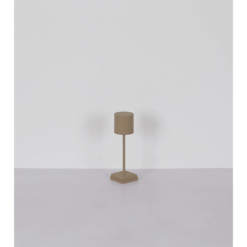 Modern table lamp Dixon Sand Brown Rechargeable Globo 9007371531394