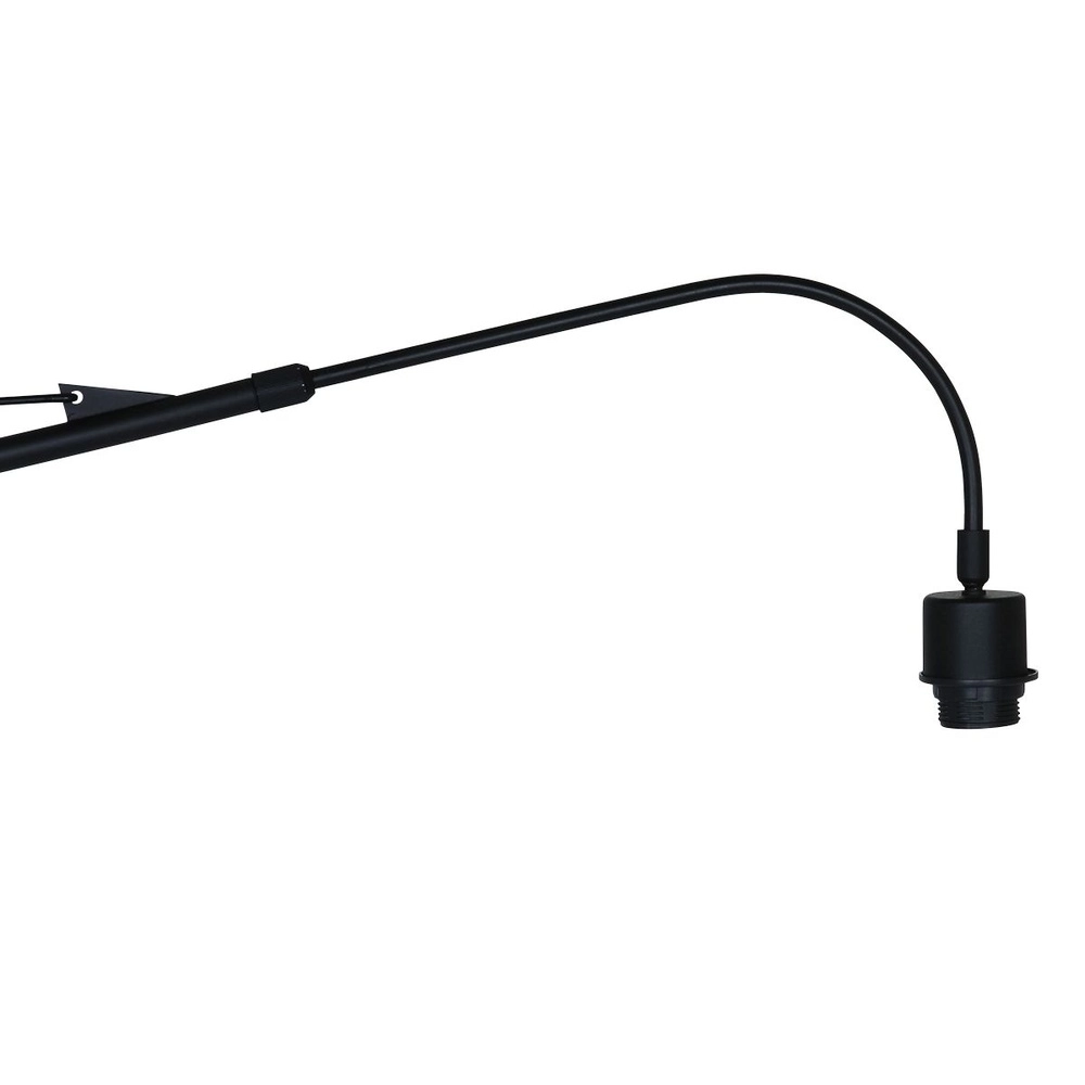 Wall lamp Elegant Classy black with rattan hood Steinhauer 8712746182439