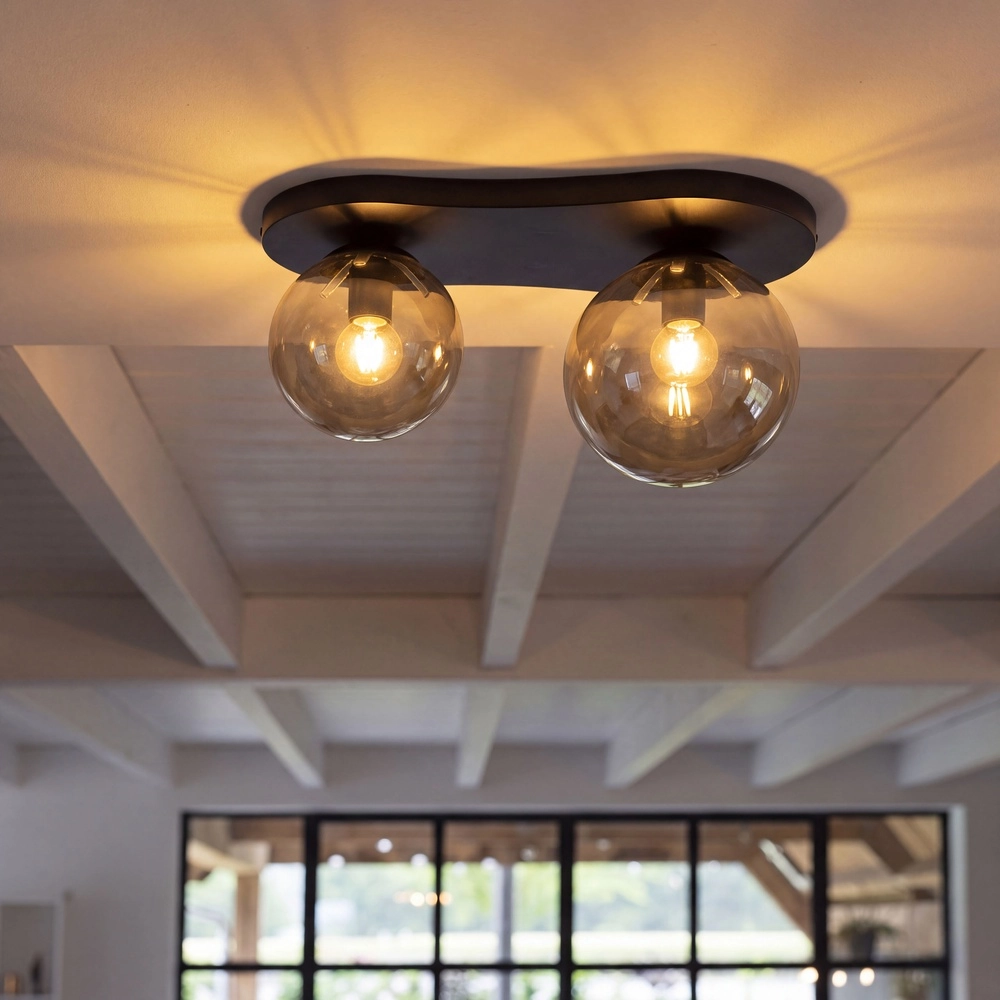 Moderne plafondlamp Bubble sienna bruin