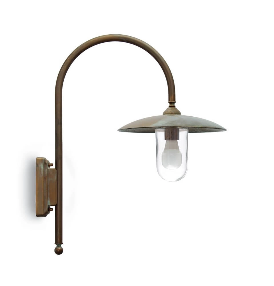 Country wall lamp Transimeno aged brass