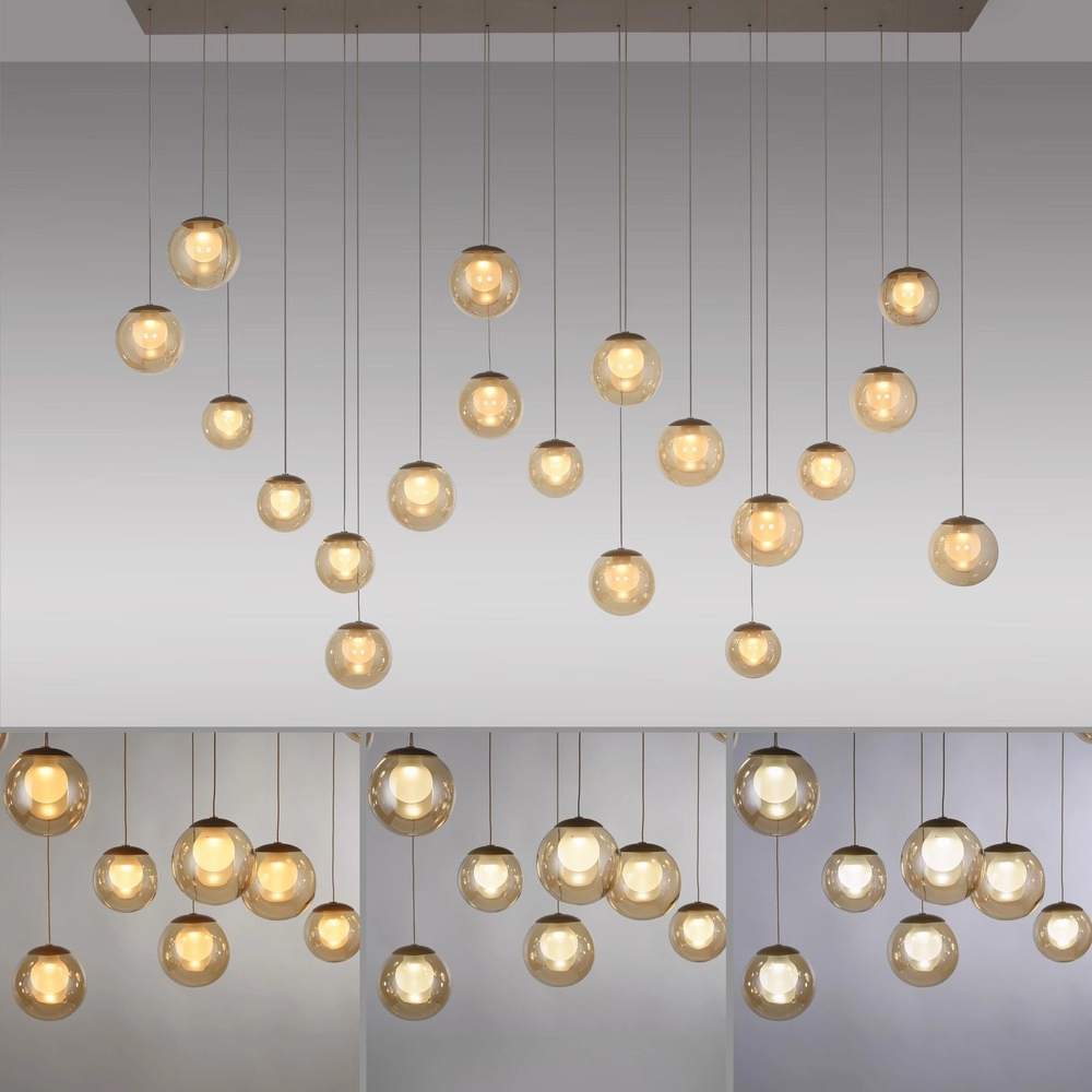 19-light pendant lamp Pure Popup Bronce Paul Neuhaus 4012248396704