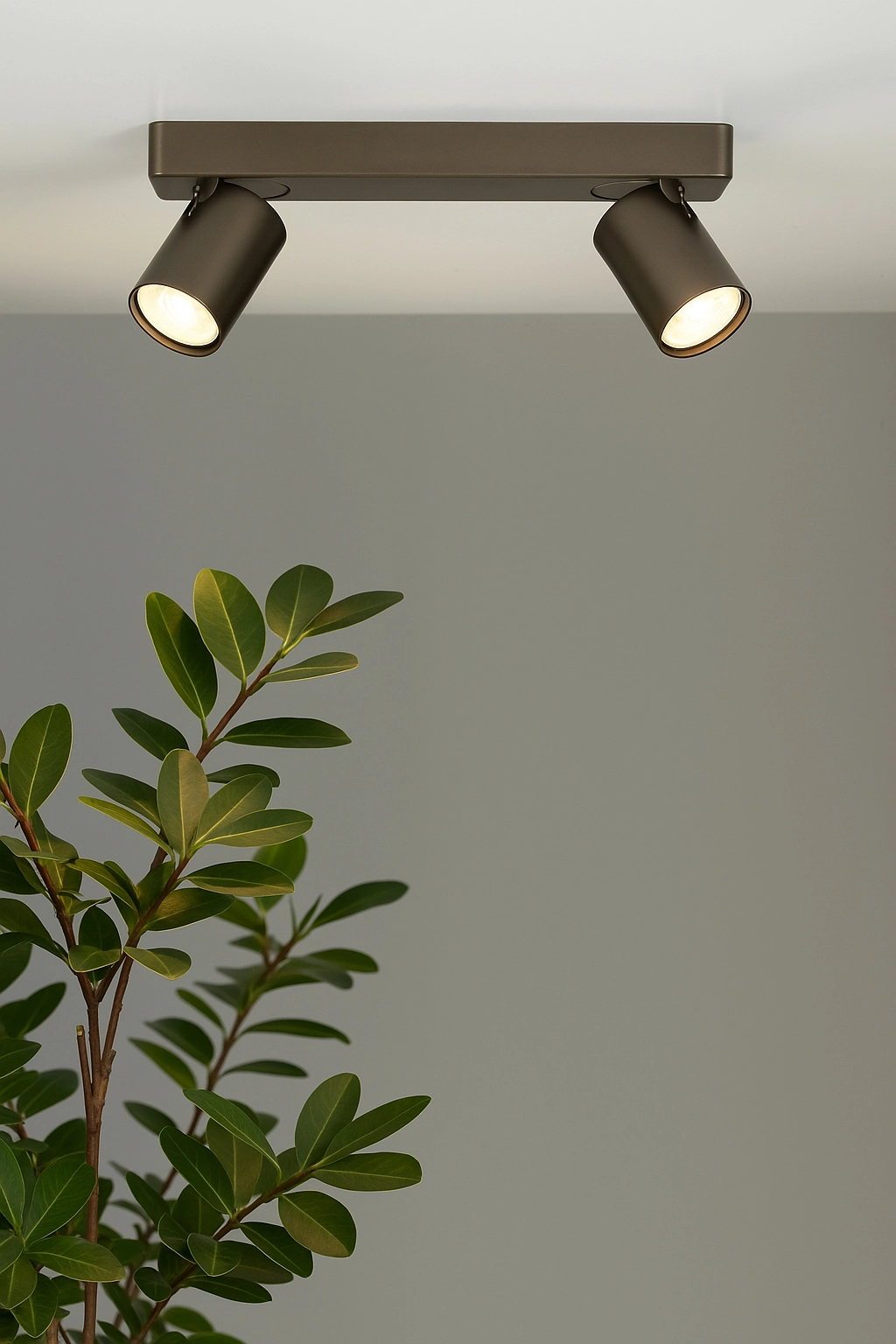 Ceiling lamp Moon 2 rectangular bronze Lyora 5053423311838