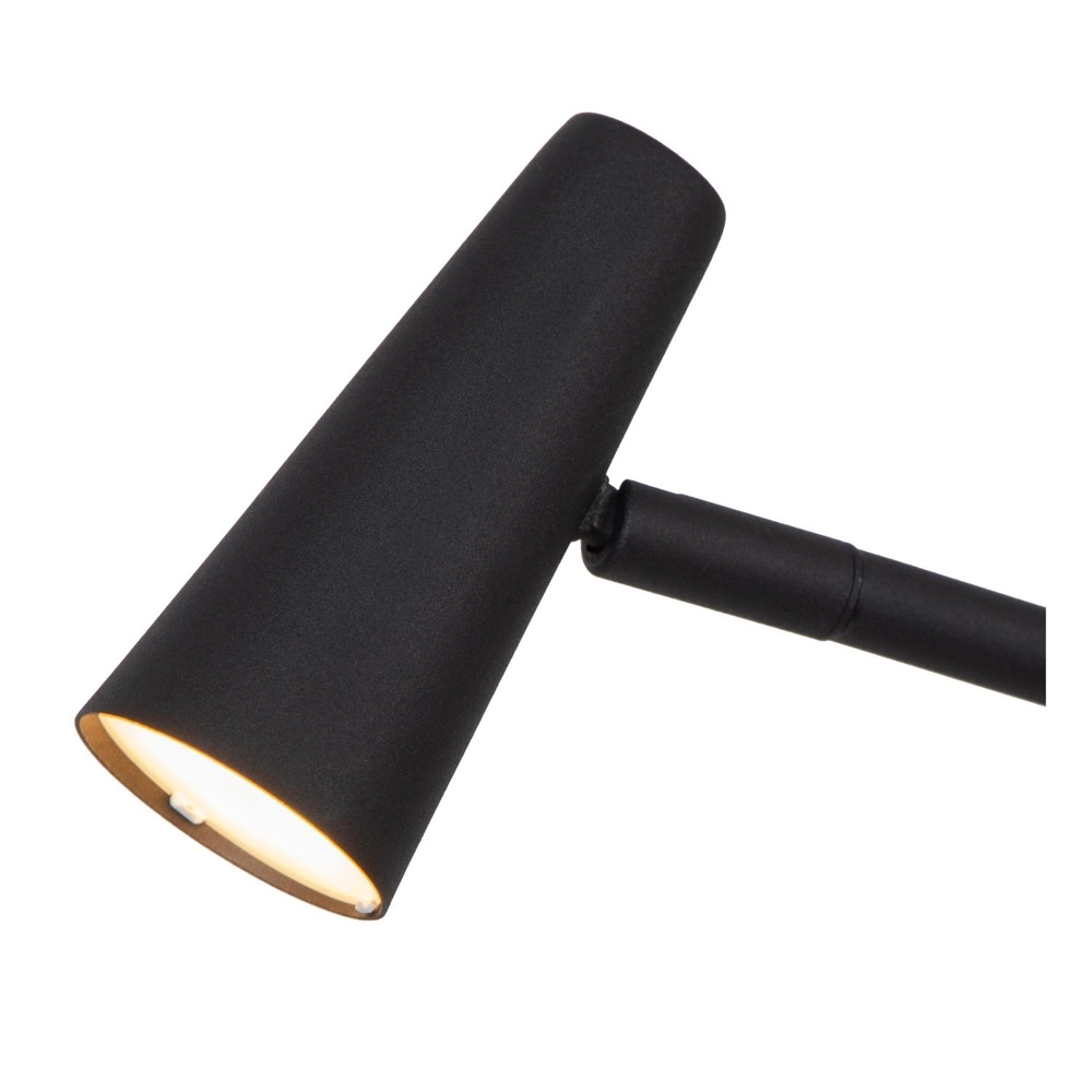 Rechargeable floor lamp Stirling Black Lucide 5411212361264