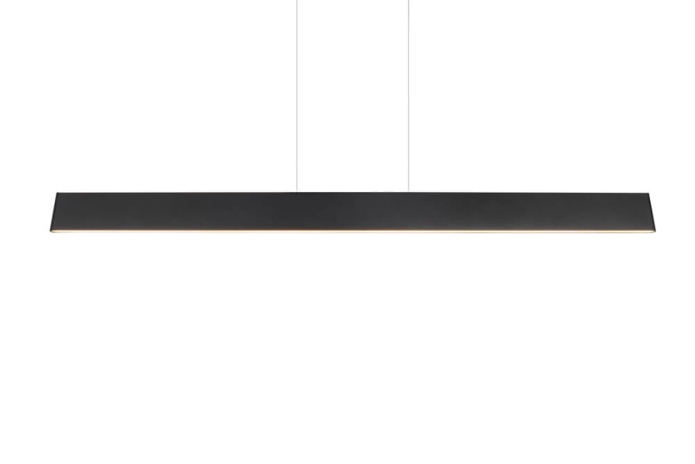 Led Office Pendant Light Galway 150cm - black Trio 4017807616668