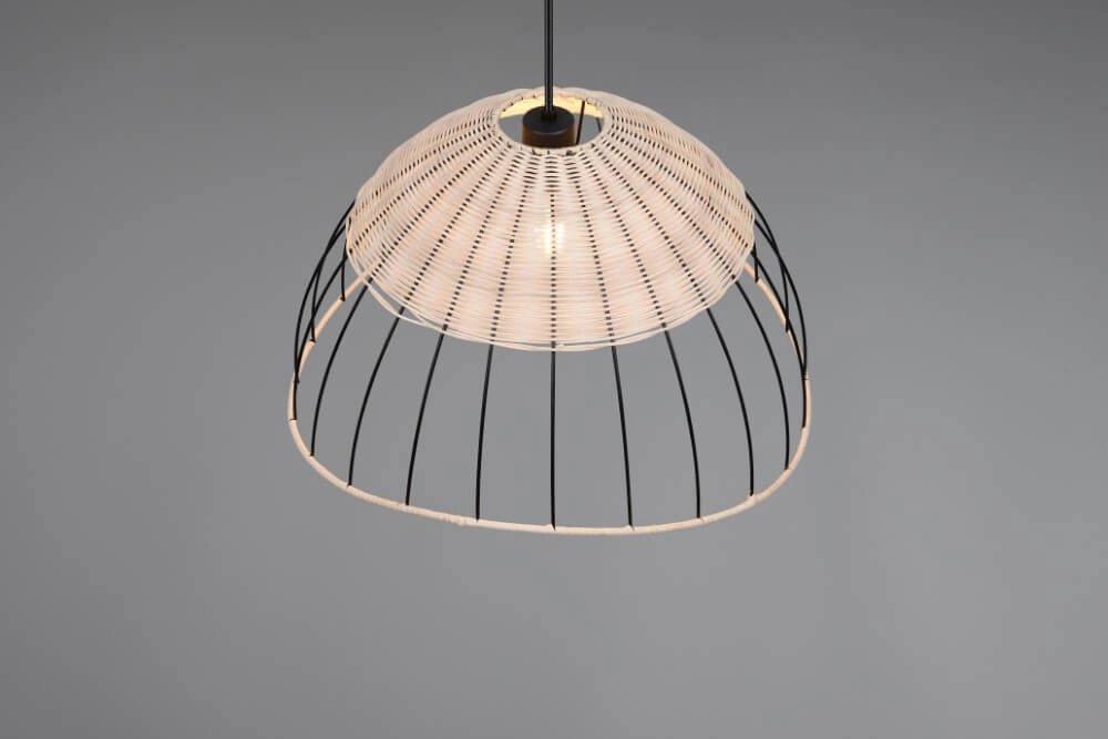 Rattan pendant lamp Sandrine Ø 48cm Trio 4017807637656