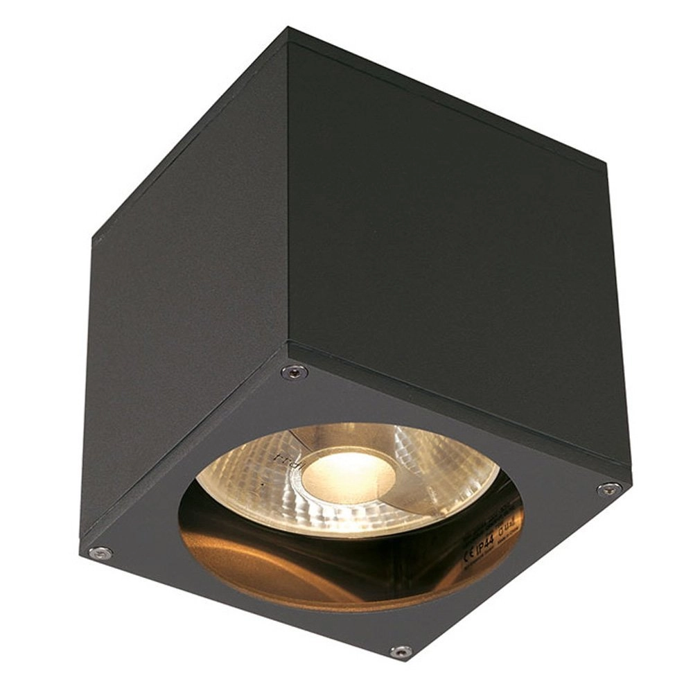 Ceiling and wall spotlight Big Theo GU10 13.5cm anthracite