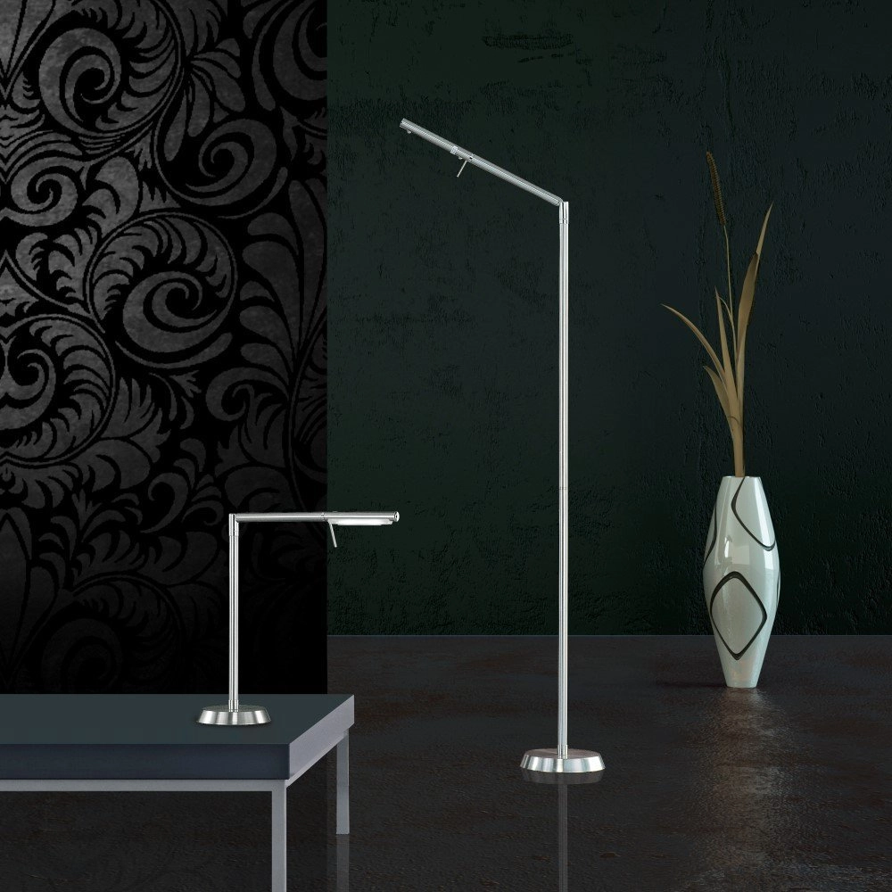 LED standing lamp Filigran nickel matt Trio 4017807295337