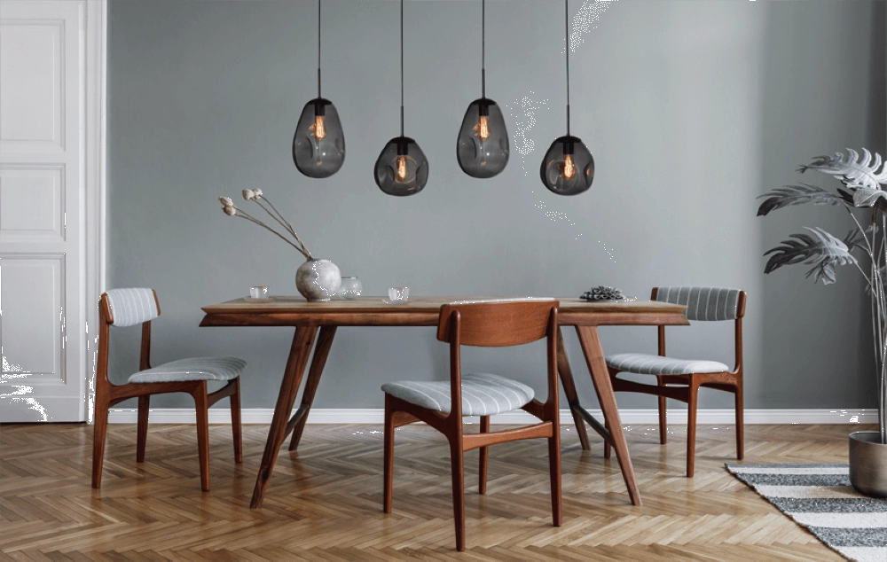 Hanging lamp Lava 4x smoke glass Masterlight 8718121286150