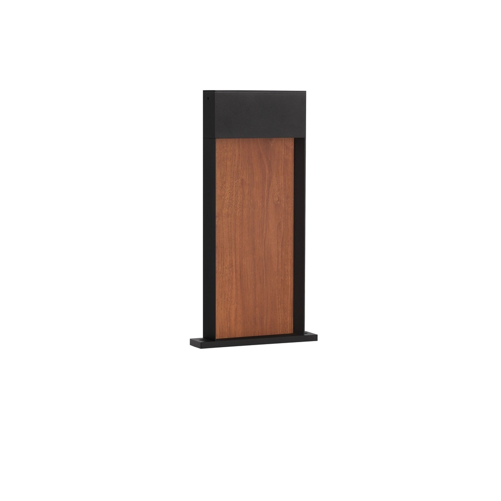 Design garden lamp Noray black with wood 40cm - 2700K Lyora 5212063504318