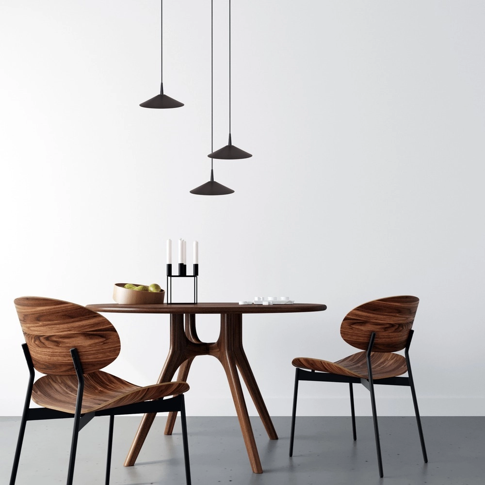 3-light pendant lamp Ceppo black Ø 18cm round Masterlight 8718121358628
