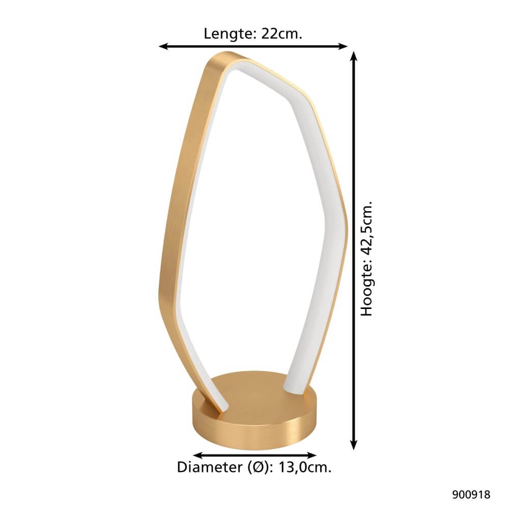 Gold LED Table Lamp Vallerosa Eglo 9008606277834