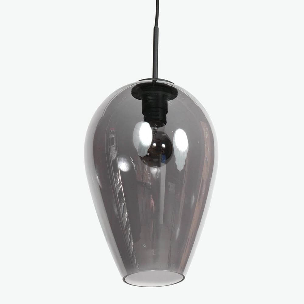 Pendant lamp HaloSwap with 1 smoke glass Ø 22.5cm Steinhauer 8712746179705