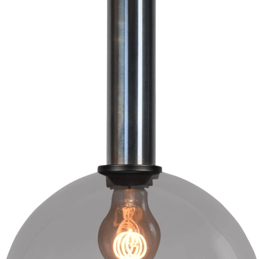 Hanging lamp Ø 25cm Bella 2 Dappled oil with smoke glass Masterlight 8718121334219
