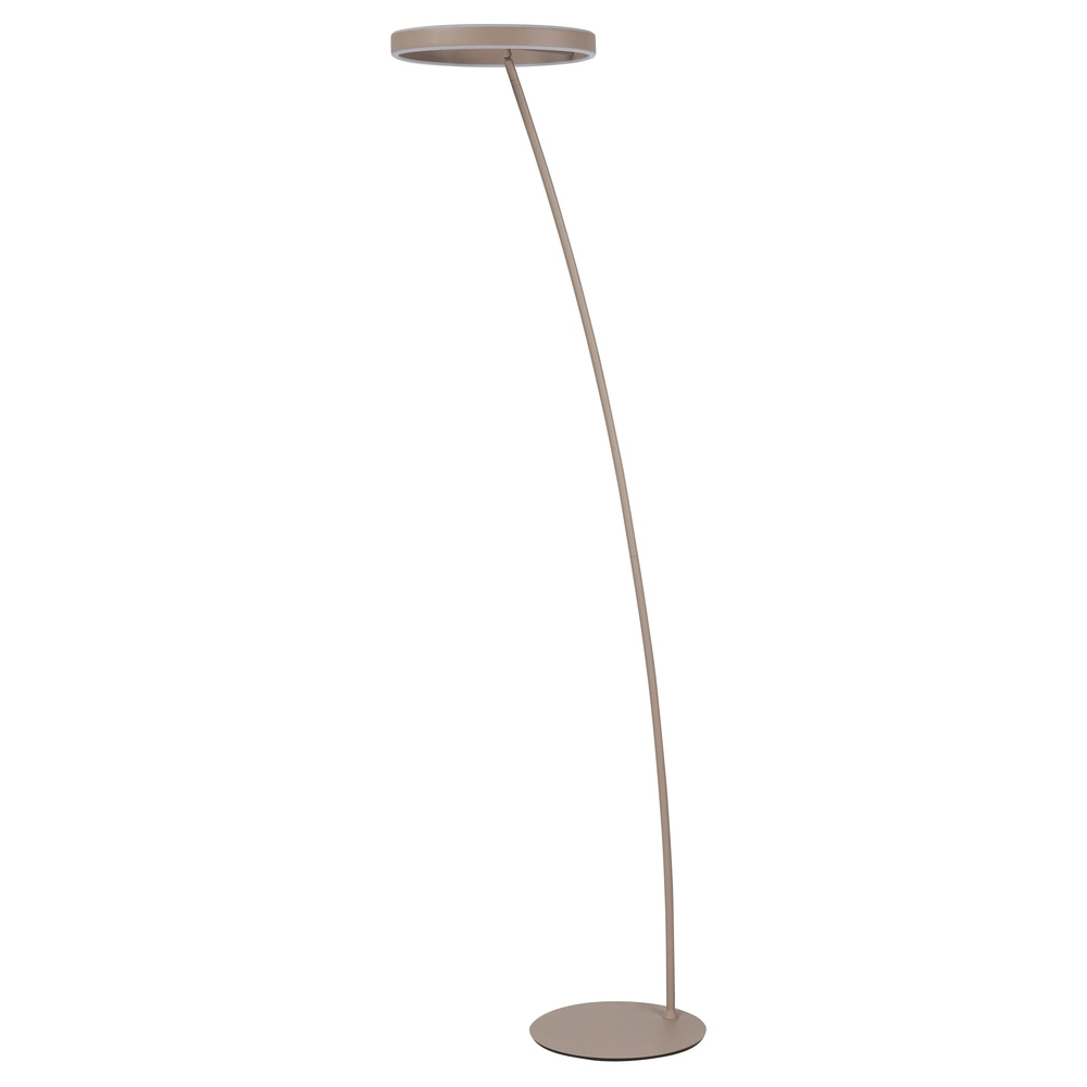 Sleek floor lamp Emma sand brown