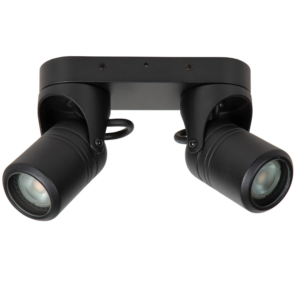 Ceiling spotlight Niort Double Black