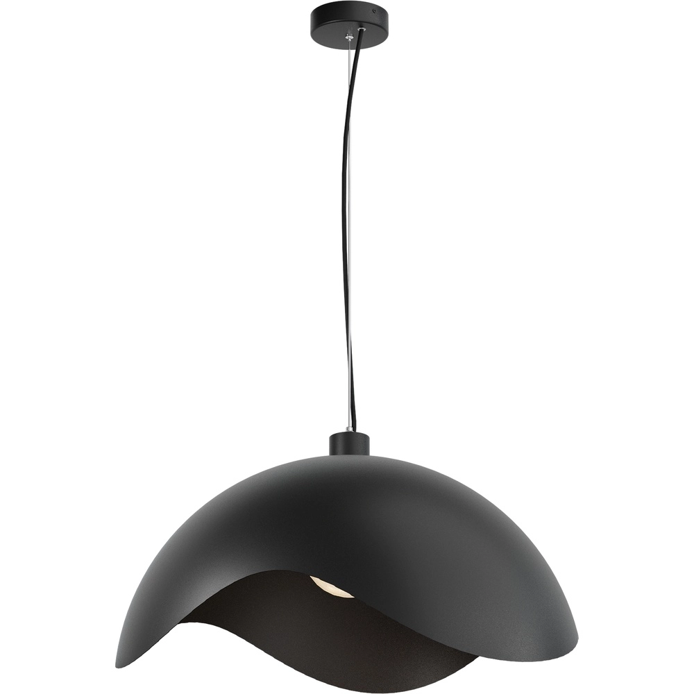 Design pendant lamp Volta Ø60cm - wavy - black