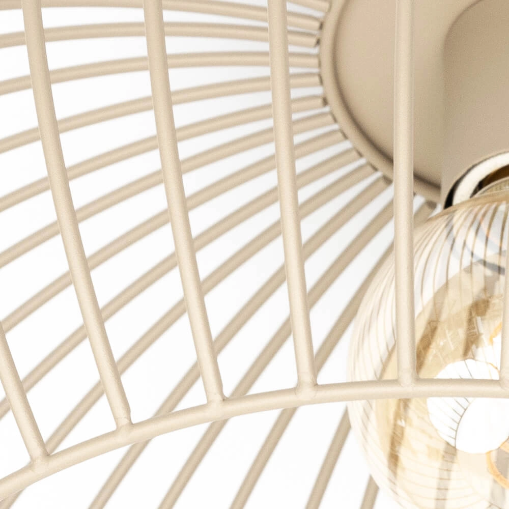 Wire ceiling lamp Wire Ø 50cm sand coloured ETH 8720195307570