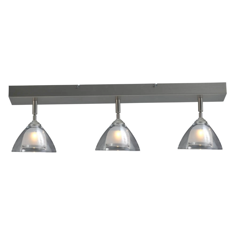 LED flush ceiling light Caterina LED Beam 3-light metal gray