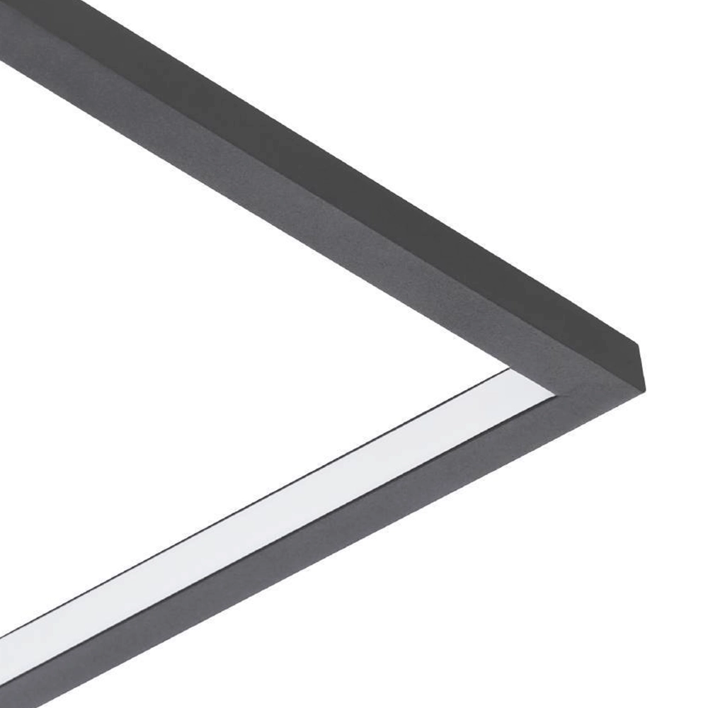 Adjustable LED ceiling lamp Gafares square - black Eglo 9008606241026