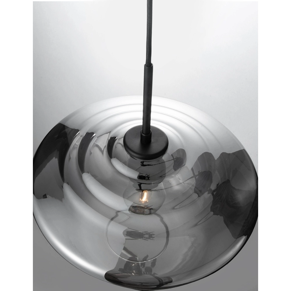 Pendant lamp Veiro chrome glass Ø 30 x 22cm Lyora 5212017421302