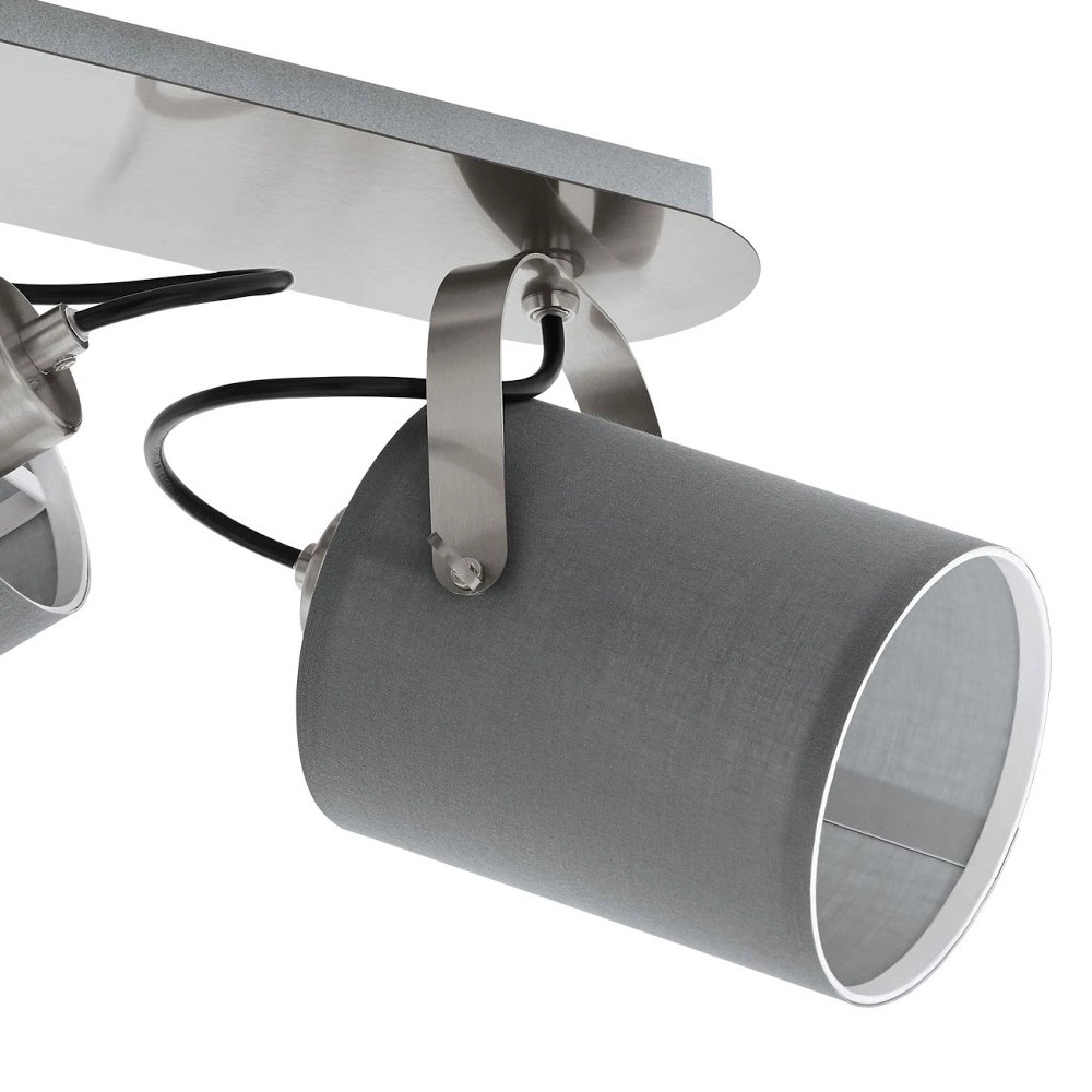 Design ceiling spot Villabate 2-light gray Eglo 9002759981396