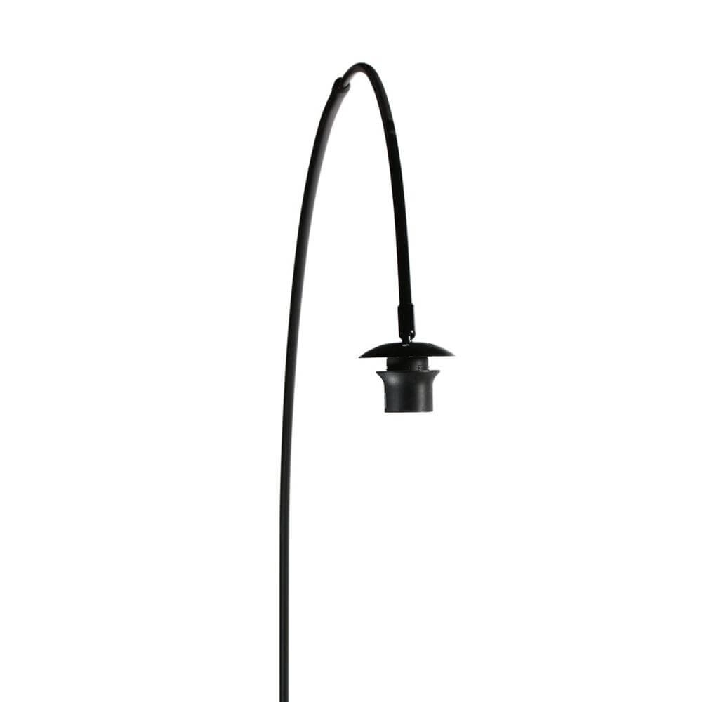 Floor lamp Curve black with coarse white shade Ø 50cm Steinhauer 8712746179484