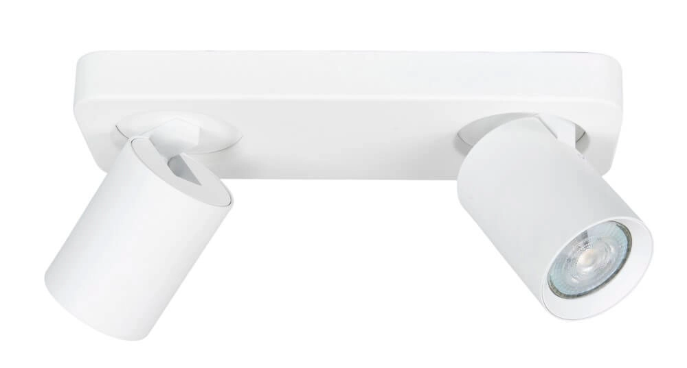 Double surface-mounted spotlight Oliver matte white