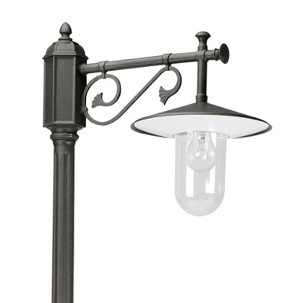 Classic garden lamp Louvre 1-light - black KS Verlichting 8714732722940