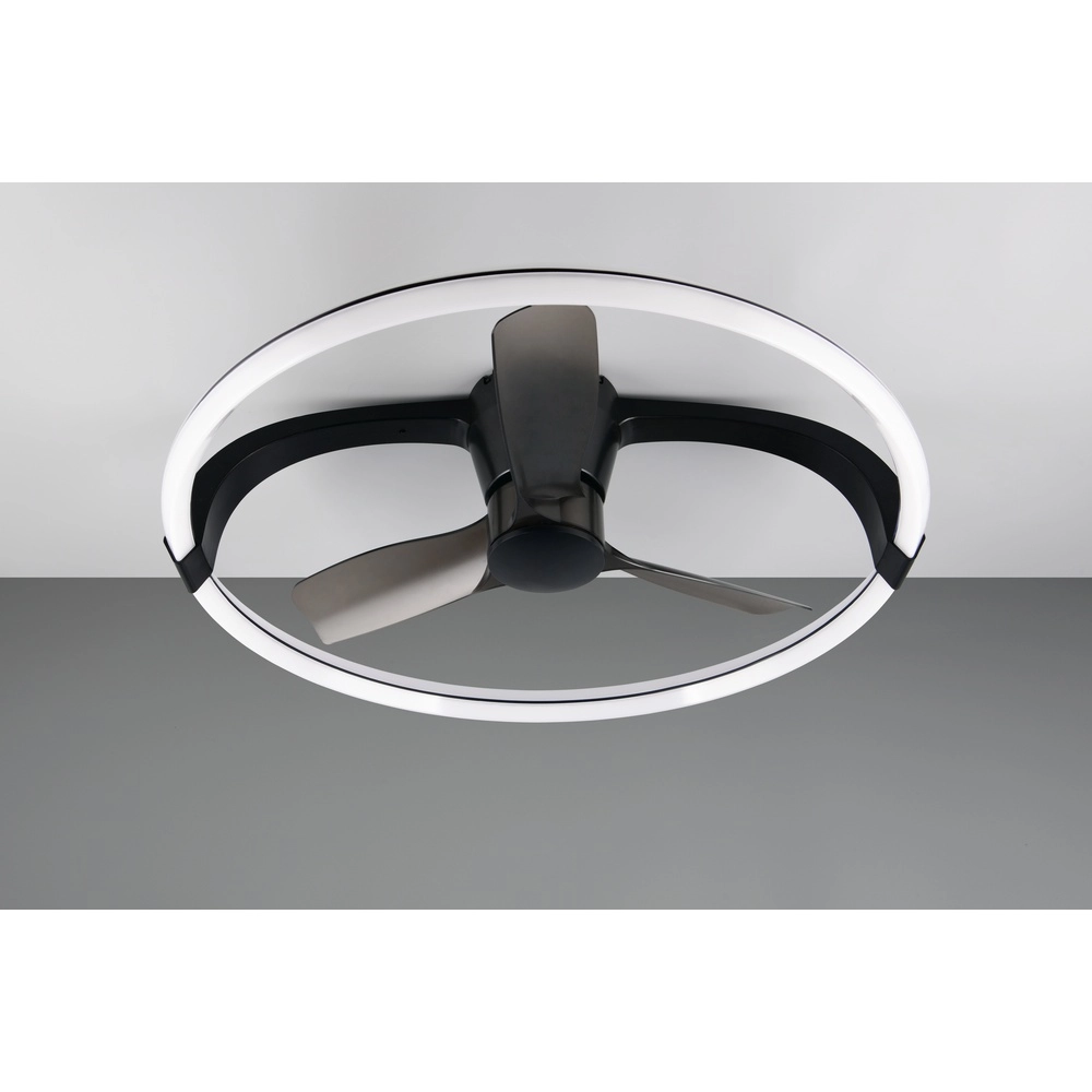 Smarthome fan Stockholm black Ø 73,5 Tuya Trio 4017807693133