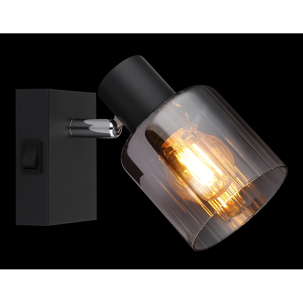 Black wall lamp Jack Black Globo 9007371513833