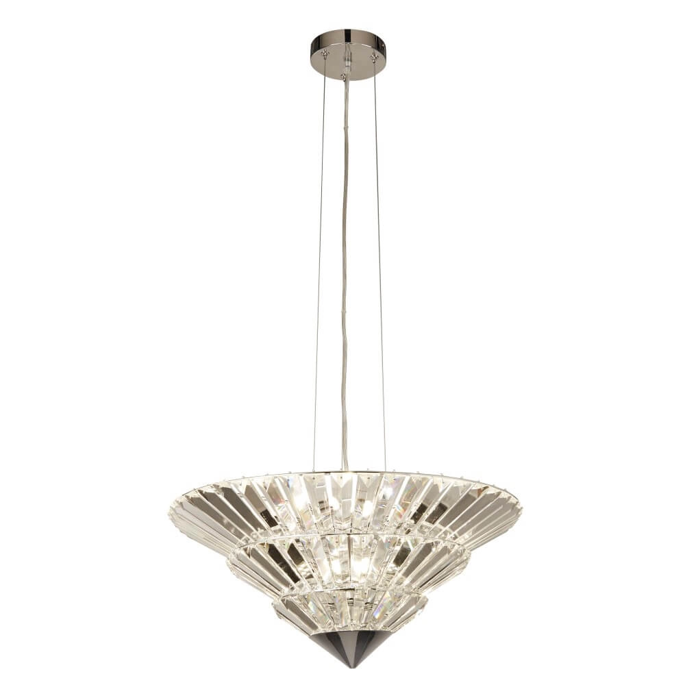 Pendant lamp Savannah Ø 50.5cm chrome Searchlight 5053423243306