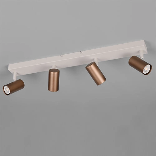 Surface-mounted spot Taryn 4-light mocha brown Trio 4017807685657