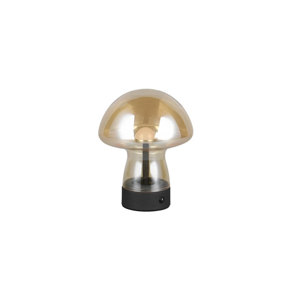 Table lamp Dooley rechargeable with amber glass Trio 4017807643213
