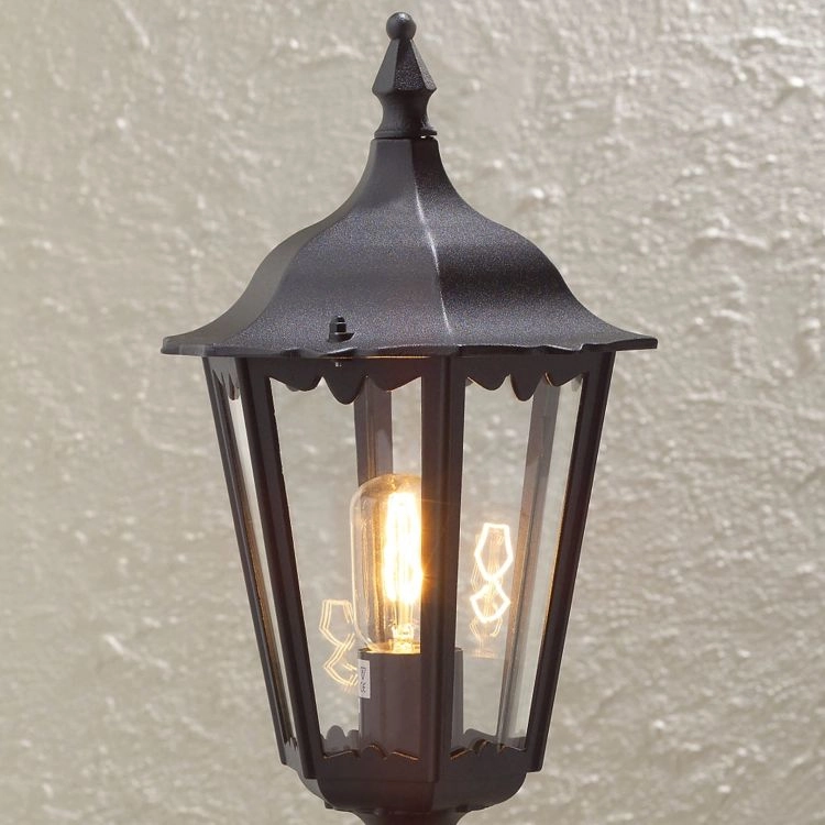 Classic pedestal lamp Firenze black KonstSmide 7318307214758