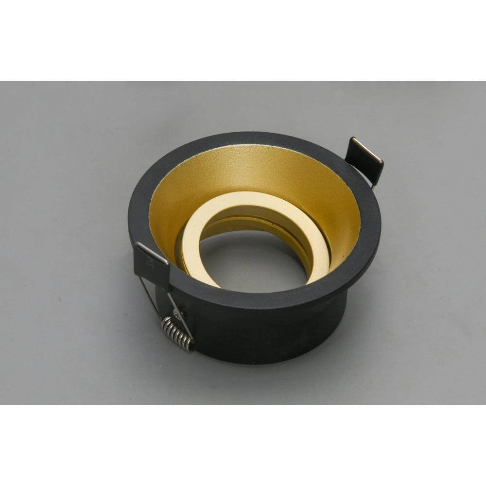 Round recessed spotlight Roura Black with gold inside Artdelight 8720701102644