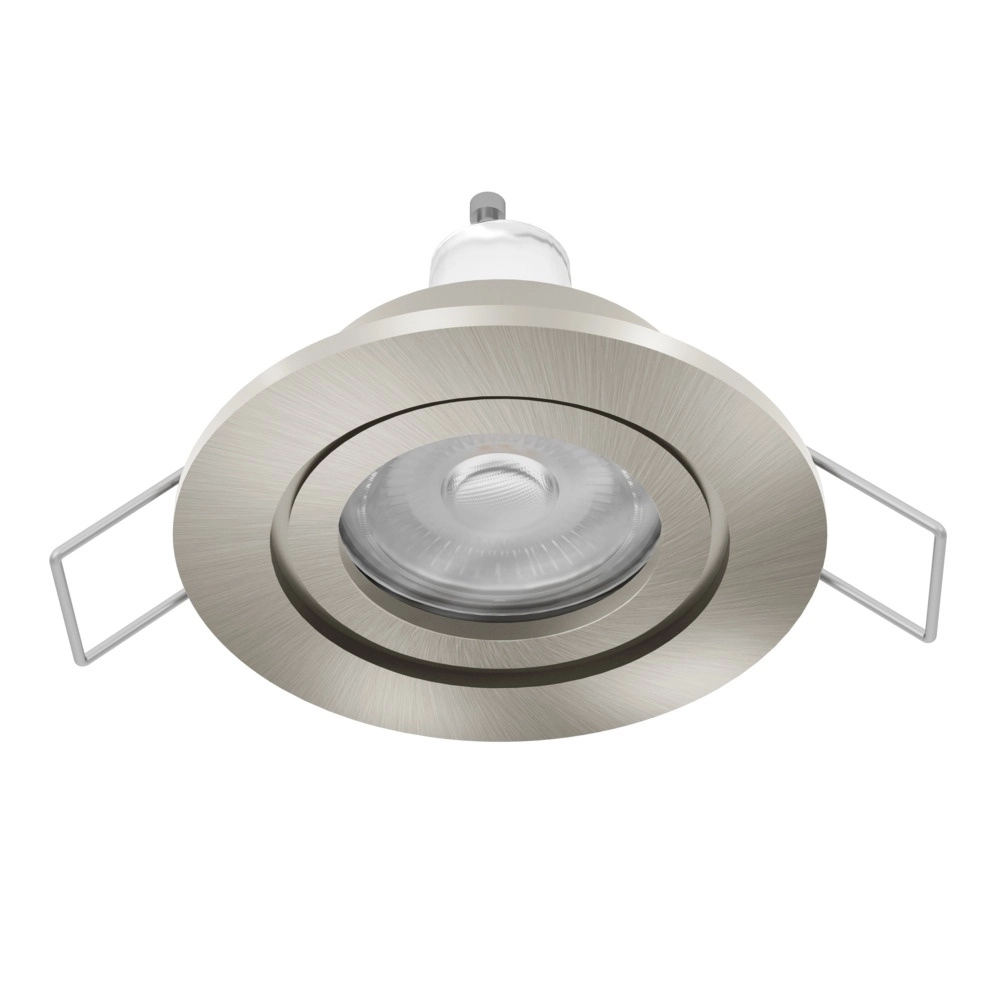 Recessed spotlight Barranco nickel Ø 8.4cm IP44 - 4000K