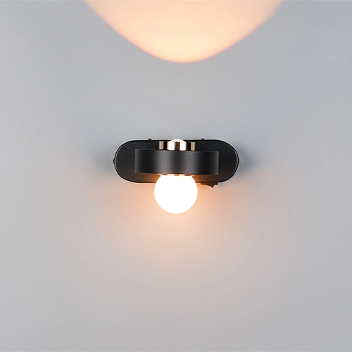 Wall lamp Arpino black 15cm Trio 4017807683639