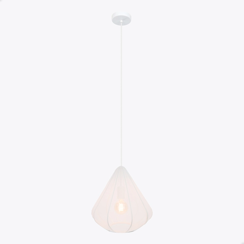 Pendant lamp Ø 33cm Dolwen White - Japandi
