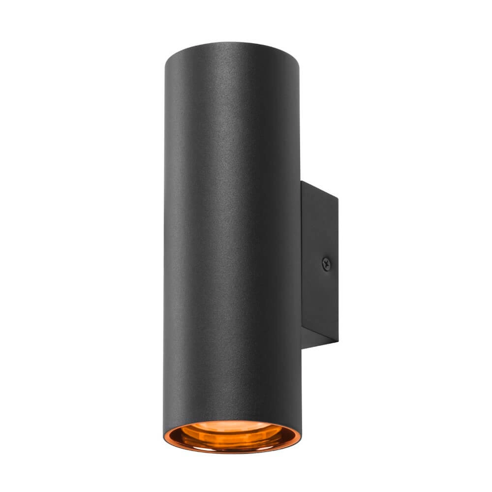 Black wall spotlight Asto Tube up & down - 2x GU10 SLV 4024163265973