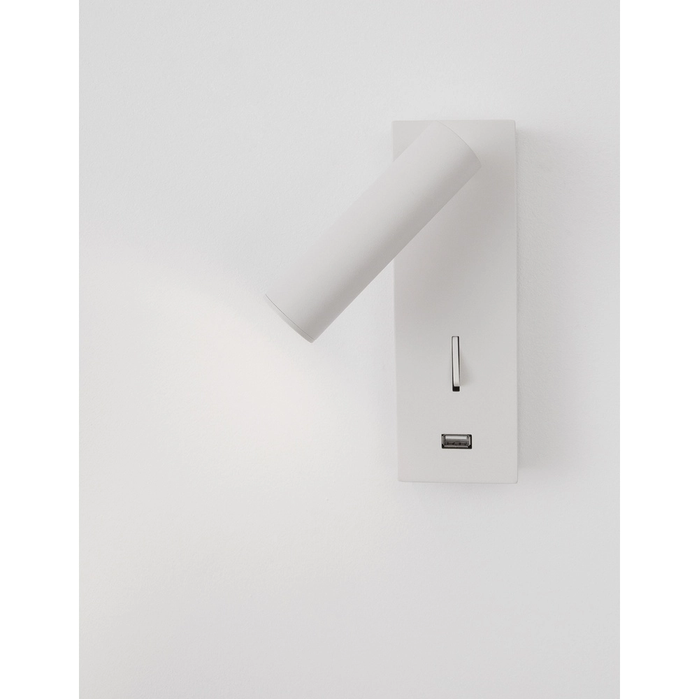 Bedside lamp Fuse White with USB