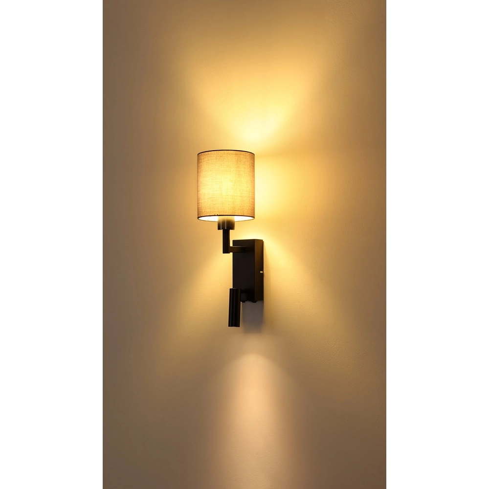 Bedside lamp Zamora black with cap Globo 9007371572892
