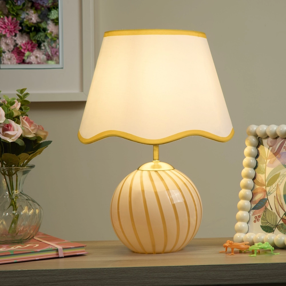 Nice table lamp Celine yellow Searchlight 5053423305967