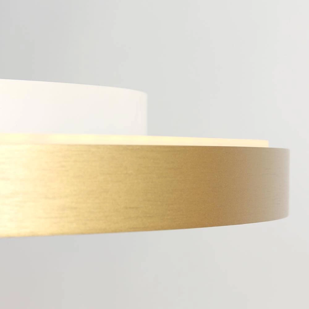 Sleek ceiling lamp Flady gold Ø 50cm Steinhauer 8712746171853