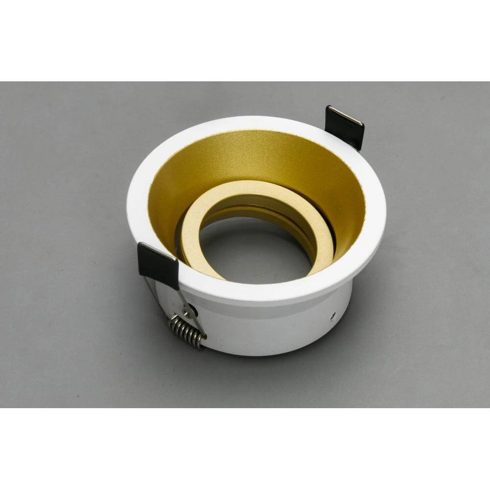 Round recessed spotlight Roura White with gold inside Artdelight 8720701102651