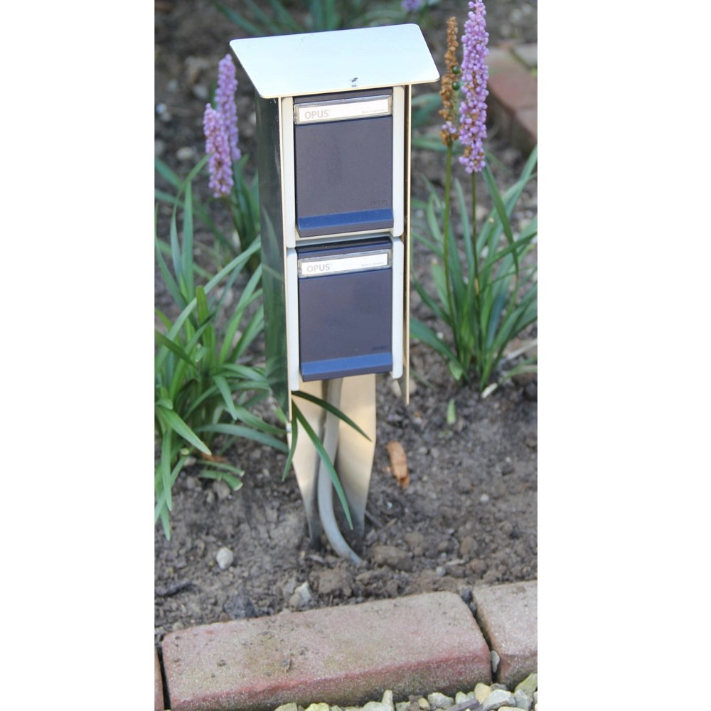 Garden socket Sockets for outdoor metal gray Franssen 8717064120491