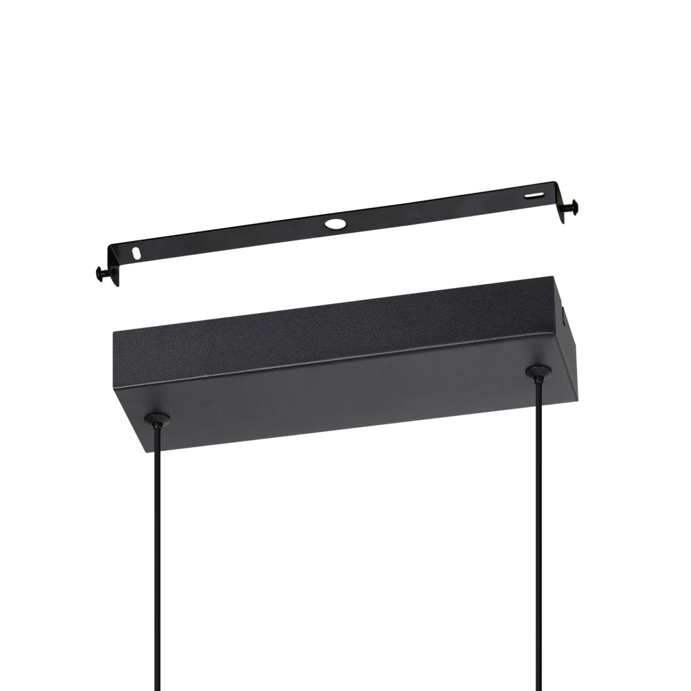 Pendant lamp Conaprato black with gold Eglo 9008606357352