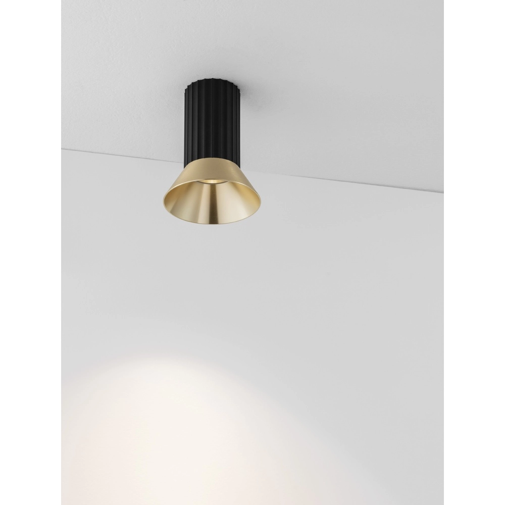 Ceiling spotlight Luvia black with gold